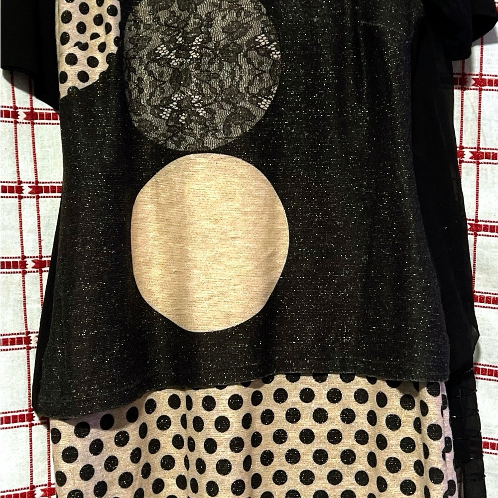Te Verde Black Casual Dress with Short Sleeves and Crew Neck